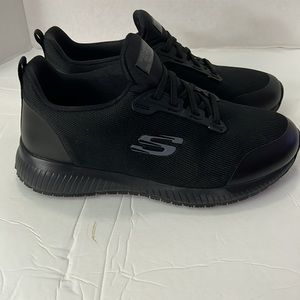 Skechers wide fit memory foam work shoes